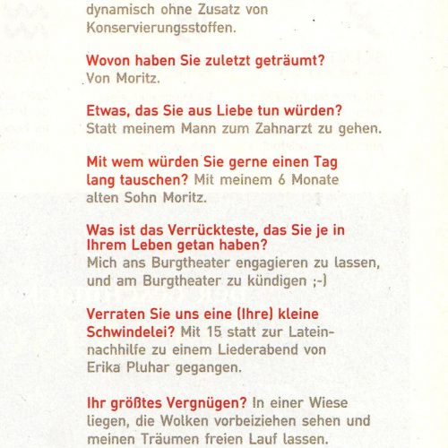 Das Bin Ich, Kurier Freizeit
